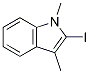 2-Iodo-1,3-dimethyl-1H-indole结构式
