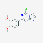 Structure of 5-chloro-7-(3,4-dimethoxyphenyl)imidazo[1,2-c]pyrimidine
