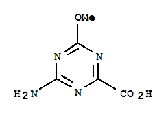 Structure of 1,3,5-Triazine-2-carboxylicacid, 4-amino-6-methoxy-