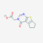 Structure of (4-OXO-6,7-DIHYDRO-4H,5H-CYCLOPENTA[4,5]THIENO-[2,3-D]PYRIMIDIN-3-YL)-ACETIC ACID