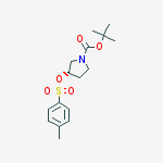 Structure of (S)-3-(TOLUENE-4-SULFONYLOXY)-PYRROLIDINE-1-CARBOXYLIC ACID TERT-BUTYL ESTER
