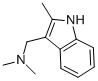 Structure of 2-METHYL-3-N,N-DIMETHYLAMINOMETHYLINDOLE