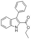 3-苯基-吲哚-2-羧酸乙酯结构式