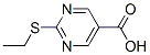 5-PYRIMIDINECARBOXYLIC ACID 2-(ETHYLTHIO)-结构式