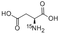 L-天(门)冬氨酸-15N结构式