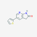 5-(Thiophen-2-yl)-1H-pyrrolo[2,3-b]pyridin-2(3H)-one结构式
