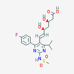 Structure of N-DESMETHYL ROSUVASTATIN-D3