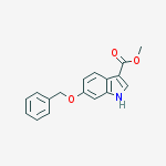 methyl 6-benzyloxyindole-3-carboxylate结构式