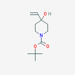 1-BOC-4-乙烯基-4-羟基哌啶结构式