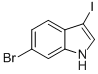 Structure of 3-IODO-6-BROMO INDOLE