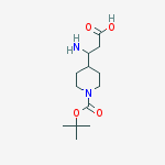 Structure of 3-AMino-3-(1-Boc-4-piperidyl)propanoic Acid