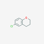 6-chloro-3,4-dihydro-2H-chromene 的化学结构式