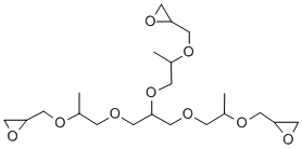 Structure of GLYCEROL PROPOXYLATE TRIGLYCIDYL ETHER