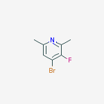 4-Bromo-3-fluoro-2,6-dimethylpyridine结构式