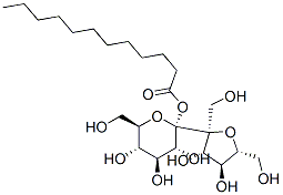 Structure of alpha-d-Glucopyranoside, beta-d-fructofuranosyl, dodecanoate