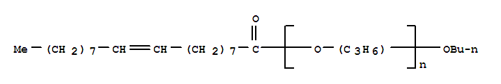 Structure of Polyoxy(methyl-1,2-ethanediyl), .alpha.-(9Z)-1-oxo-9-octadecenyl-.omega.-butoxy-