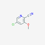 Structure of 5-chloro-2-cyano-3-methoxypyridine