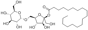 Structure of alpha-d-Glucopyranoside, beta-d-fructofuranosyl, octadecanoate