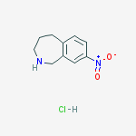 8-Nitro-2,3,4,5-tetrahydro-1H-benzo[c]azepine hydrochloride结构式