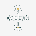 (pentacene-6,13-diyldiethyne-2,1-diyl)bis(tripropan-2-ylsilane)结构式