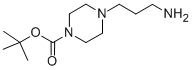 Structure of 4-(3-AMINO-PROPYL)-PIPERAZINE-1-CARBOXYLIC ACID TERT-BUTYL ESTER