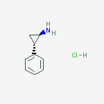 (1R,2S)-2-phenylcyclopropanamine hydrochloride结构式