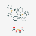 Structure of Diacetato[(R)-(+)-2,2-bis(diphenylphosphino)-5,5,6,6,7,7,8,8-octahydro-1,1-binaphthy]ruthenium(II)