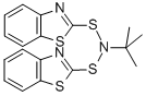 Structure of N-Benzothiazol-2-ylsulfanyl-N-tert-butyl-benzothiazole-2-sulfenamide