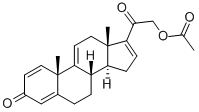 Structure of 3,20-Dioxopregna-1,4,9(11),16-tetraen-21-yl acetate