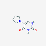 Structure of 5-PYRROLIDYLURACIL, 98%