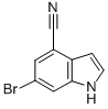 6-溴吲哚-4-甲腈结构式