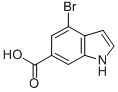 Structure of 4-BROMO-6-INDOLECARBOXYLIC ACID