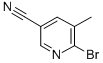 Structure of 2-Bromo-5-cyano-3-picoline