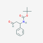 Structure of tert-butyl 3-oxo-1-phenylpropylcarbamate