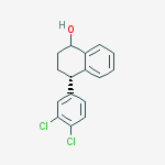 (S)-4-(3,4-Dichlorophenyl)-1,2,3,4-tetrahydro-1-naphthalenol (Mixture of Diastereomers)结构式
