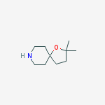 1-Oxa-8-azaspiro[4.5]decane, 2,2-dimethyl-结构式