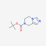 tert-butyl 6,8-dihydro-5H-imidazo[1,5-a]pyrazine-7-carboxylate结构式