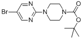 Structure of 5-BROMO-2-(4-BOC-PIPERAZIN-1-YL)PYRIMIDINE