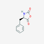 (R)-4-BENZYL-OXAZOLIDINE-2,5-DIONE结构式