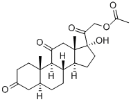 Structure of 17,21-dihydroxy-5alpha-pregnane-3,11,20-trione 21-acetate