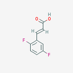3-(2,5-Difluoro-phenyl)-acrylic acid结构式