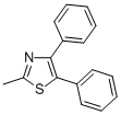2-甲基-4,5-二苯基噻唑结构式