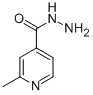 Chemical structure of 4-Pyridinecarboxylic  acid,  2-methyl-,  hydrazide