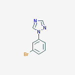 Structure of 1H-1,2,4-Triazole, 1-(3-bromophenyl)-