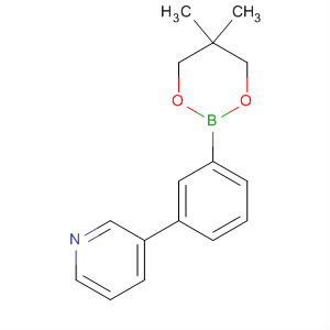 Pyridine, 3-[3-(5,5-dimethyl-1,3,2-dioxaborinan-2-yl)phenyl]-结构式