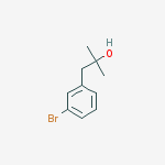 1-(3-bromophenyl)-2-methylpropan-2-ol结构式