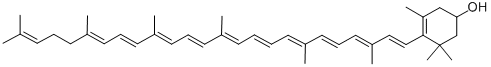 Chemical structure of RUBIXANTHIN