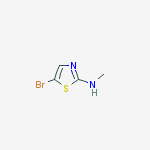 5-bromo-N-methyl-1,3-thiazol-2-amine(SALTDATA: FREE)结构式