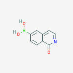 Structure of (1,2-dihydro-1-oxo-6-isoquinolinyl)Boronic acid