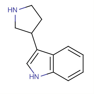 Structure of 1H-Indole, 3-(3-pyrrolidinyl)-